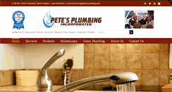 Desktop Screenshot of petesplumbing.com